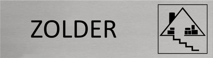 CombiCraft Aluminium deurbordje Zolder 165x45mm - per stuk