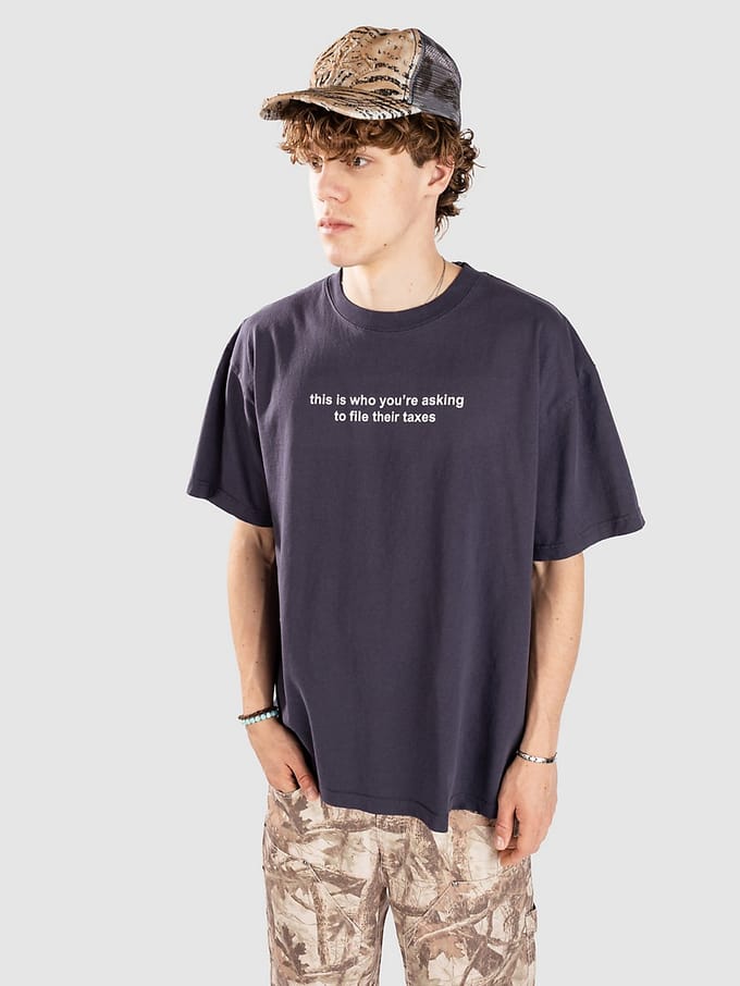 A.LAB Taxes Boxy T-Shirt blauw