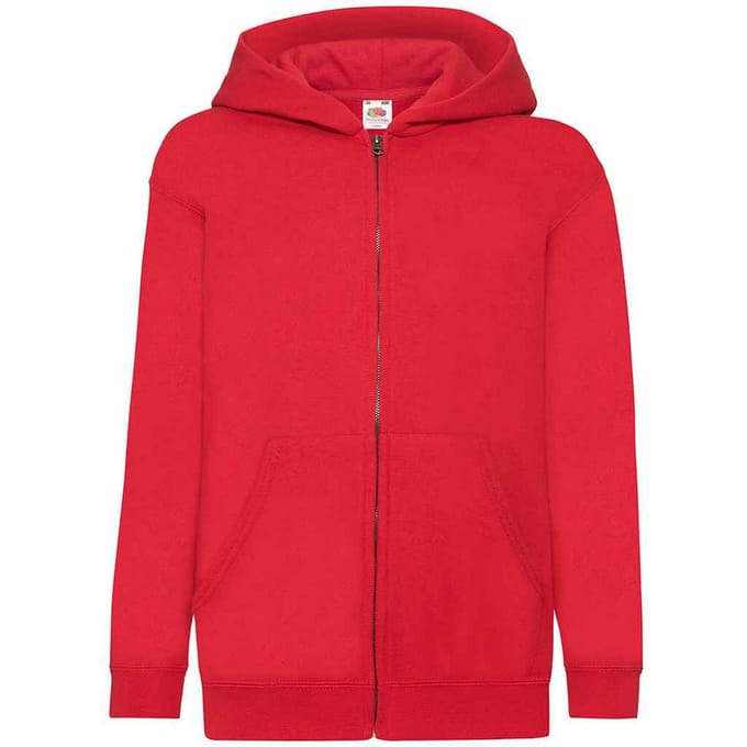 Fruit of the Loom Kinderen/Kinderkapjes Sweatshirt (Rood)