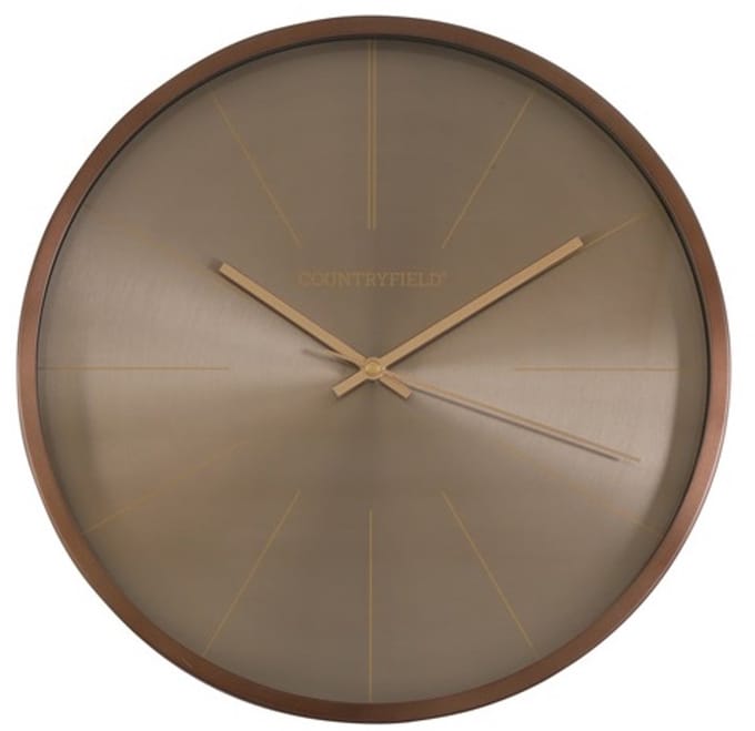 Countryfield-wandklok-Copper S Brons-35 cm doorsnee