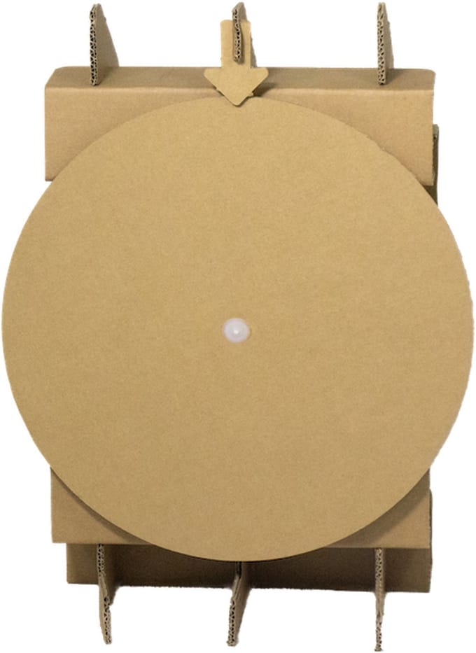 Kartonnen rad van fortuin - Diameter 50 cm - Draairad met lege vlakken - Kartent