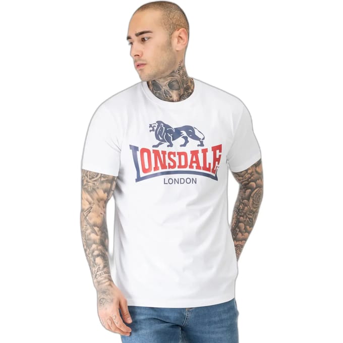 Lonsdale Lion Two Tone heren T-shirt regular fit
