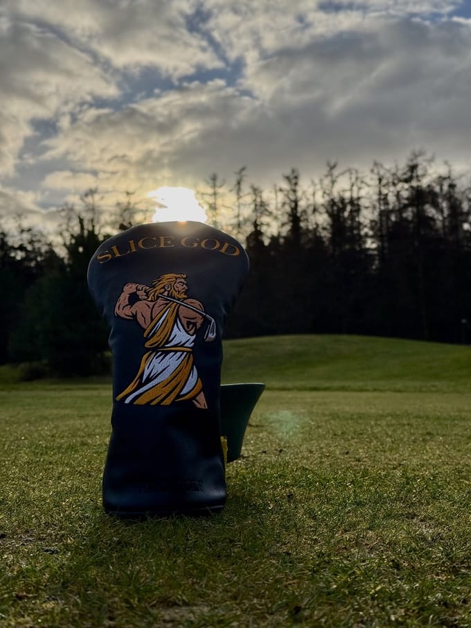 Golf Driver Head Cover Zwart - Slice God - Driver Head Cover - Nero Golf