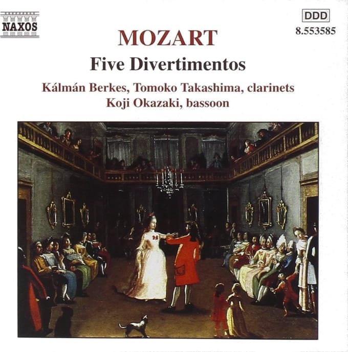 Kálmán Berkes, Tokomo Takashima, Koji Okazaki - Mozart: Five Divertimentos (CD)