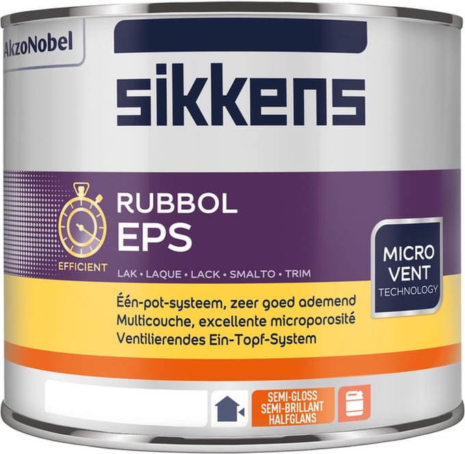 Sikkens Rubbol EPS Wit - 2,5 liter op kleur- Beits - Dekkend - Buiten - Glans -