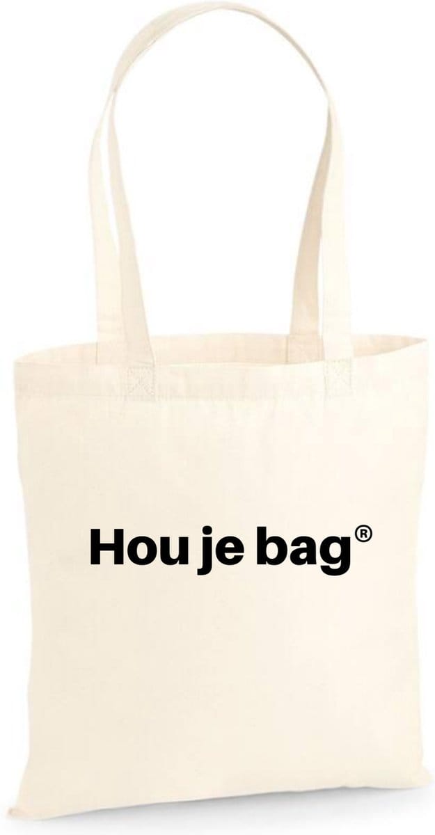 Linnen tas Hou je bag, Naturel, One Size