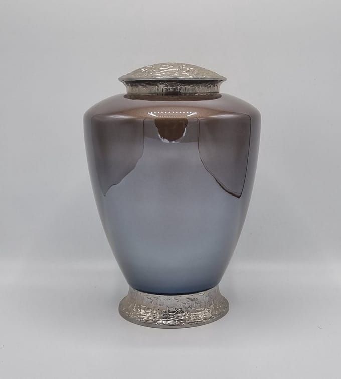 Urn - Glas/Messing - As Bruin/Glans - 3,5 liter - Urn voor as - GM01