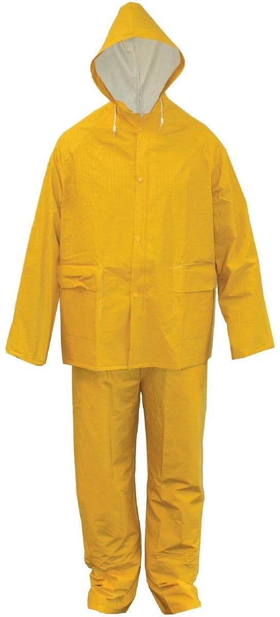 Regenpak PVC-rayon geel XL