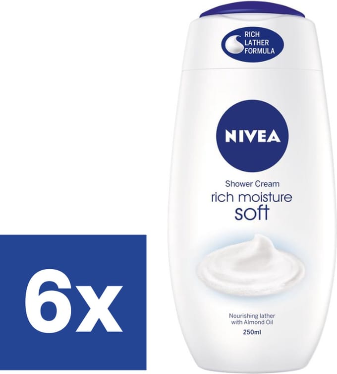 Nivea Douchecrème Soft - 6 x 250 ml