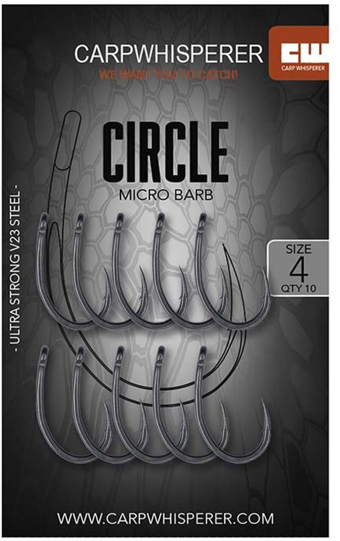 Carp Whisperer - Circle Haak - 10 stuks - Haak Maat: 4 - Micro Barb