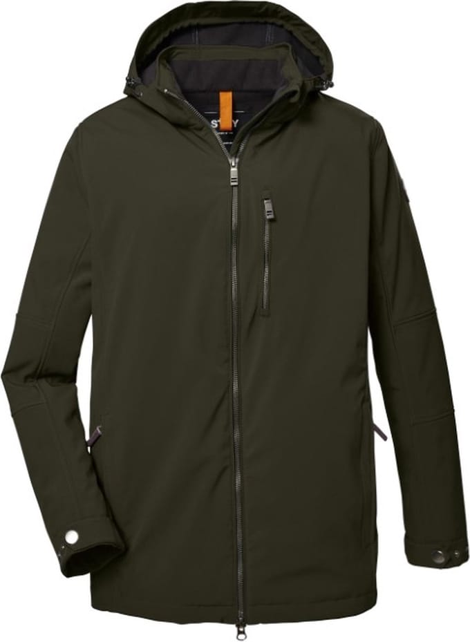 STOY heren softshell jas - winter softshell jas heren - 39808 - donker groen - maat XXL