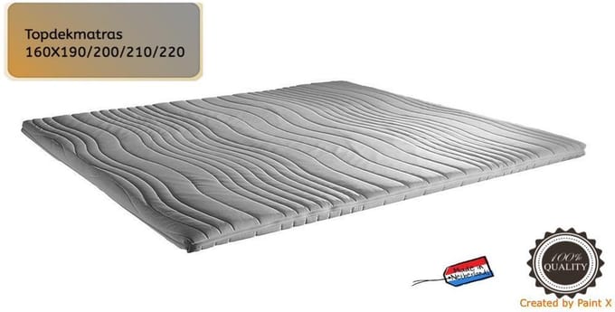 Topdekmatras Topper NASA/VISCO/Traagschuim 7CM - 180x200cm
