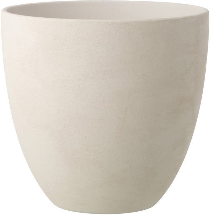 J-Line bloempot Rond - keramiek - wit - extra large