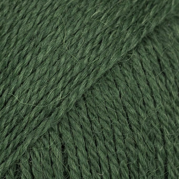 DROPS Alpaca Uni Colour - 9032 donkere klimop - Wol Garen