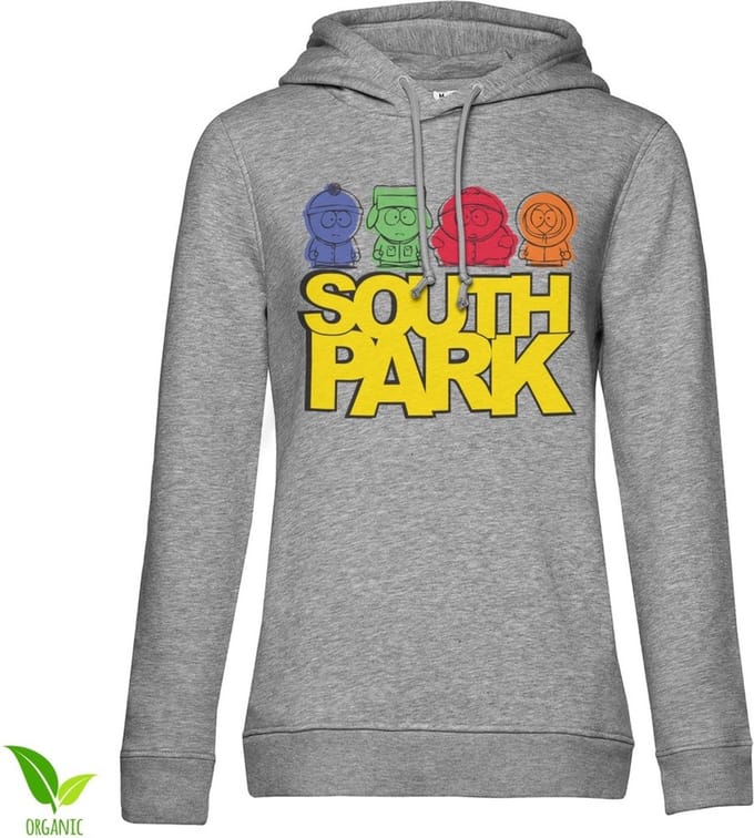 South Park Sketched Girls-hoodie voor dames, heathergrijs