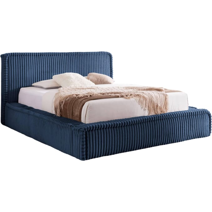Bedframe Mirras in brede ribstof 200 x 200 cm | NADUVI Collection