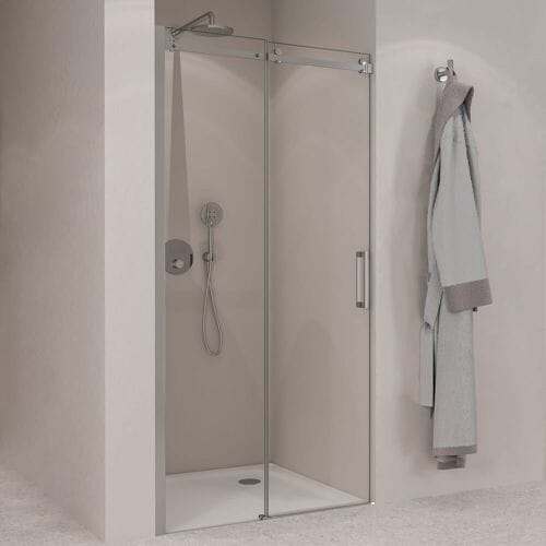 Sturotec 3070 sliding door with fixed element 100 x 200 cm for niche with nano coating R-SN-L100-CR
