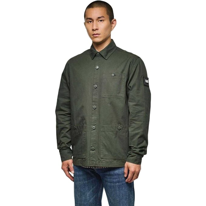 Weekend Offender Heren Hynde Baker Katoenen Overhemd (Groen)