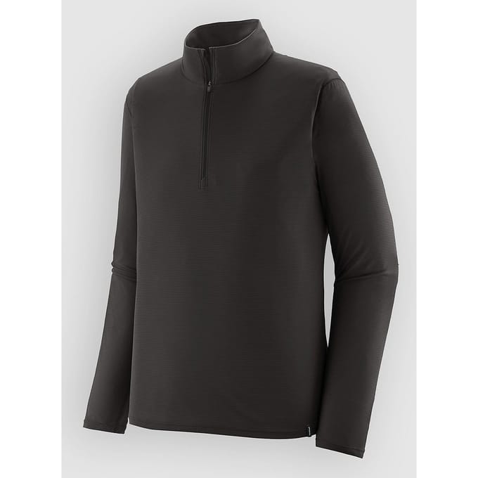 Patagonia Cap LW Zip Neck Thermo Shirt zwart