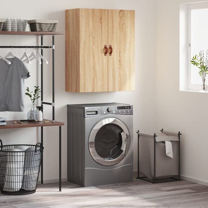 vidaXL - Wandkast - 69,5x34x90 - cm - sonoma - eikenkleurig
