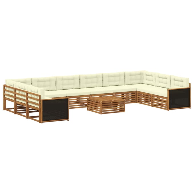 vidaXL - Sofa-Sets - 11 - st - Massief - Acacia - Hout
