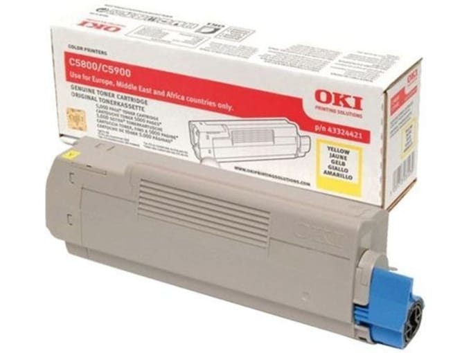 Oki C5800 / C5900 / C5550 Toner geel (Origineel)
