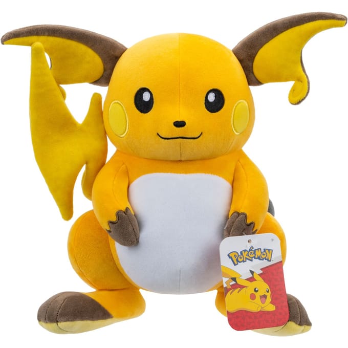 Pokemon Raichu Pluche 30cm Bekende knuffels