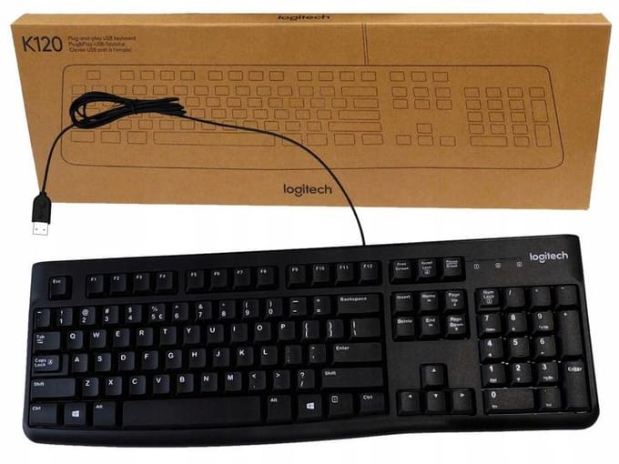 Logitech K120 - keyboard - QWERTY - Italian Input Device - Toetsenbord - Italiaans