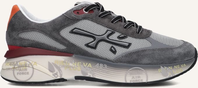 Premiata Moerun Sneakers - Suède - Heren - Grijs - Maat 40