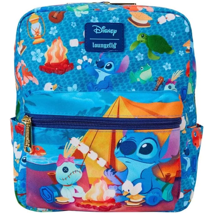 Rugzak Loungefly Disney Mini Lilo and Stitch Camping Cuties AOP