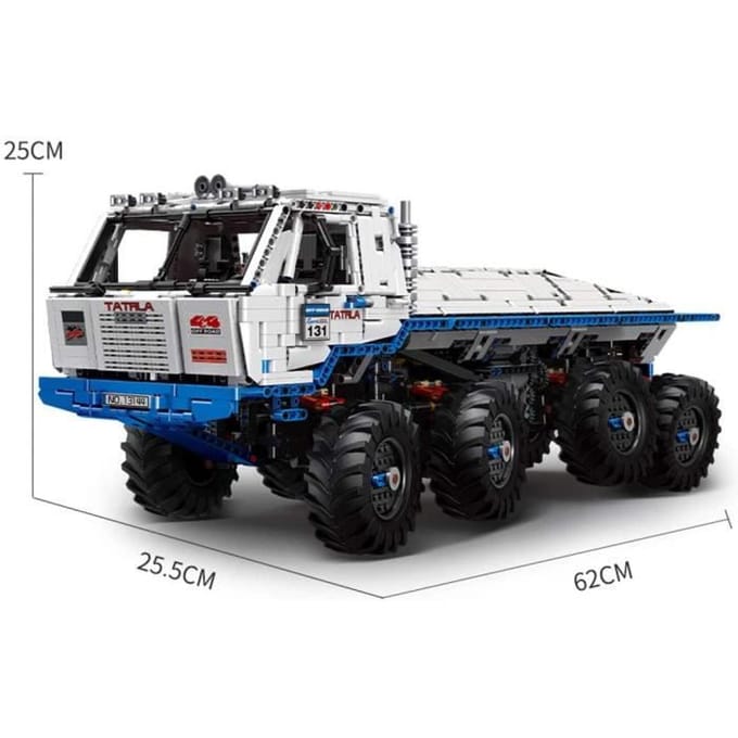VEHICULE A CONSTRUIRE ENGIN TERRESTRE A CONSTRUIREqueek Technic Bloc de Construction Voiture, 1:8 Camion pour Tatra T813 8x8 P303