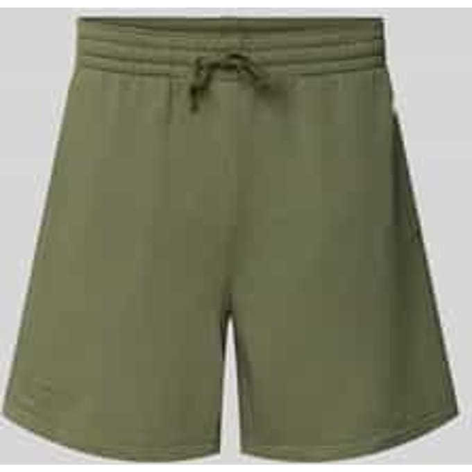Relaxed fit sweatshorts met logobadge, model 'Sustainable'