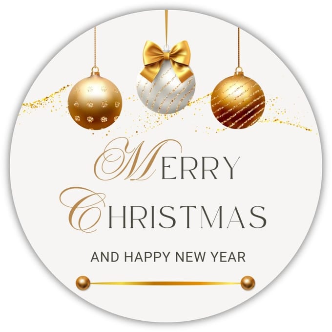 TopWosk - Kerststickers voor Kaarsen - 4 Stuks - 5 cm Diameter
