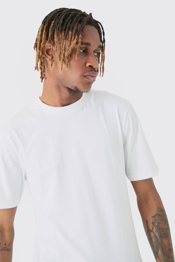 Tall 2 Pack Muscle Fit T-shirt | White | Size Medium
