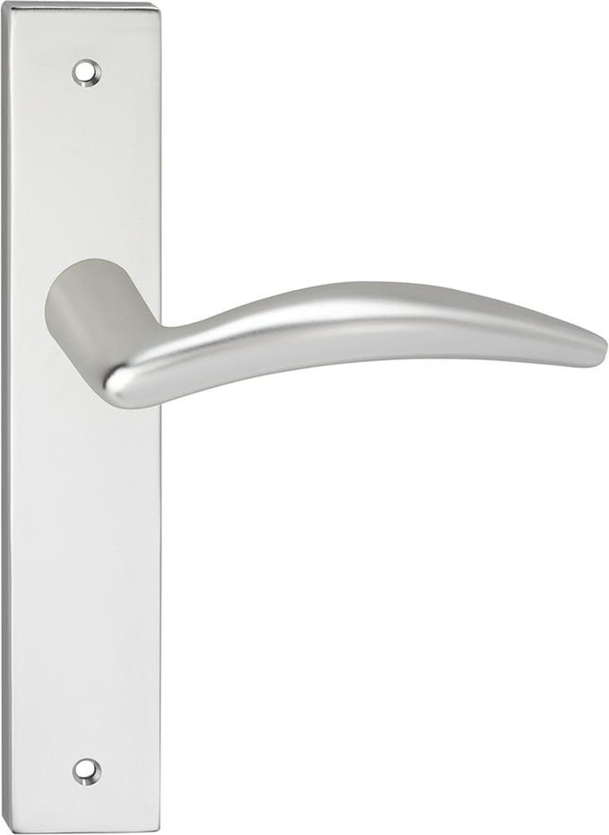 Deurkruk - Impresso Windsor - Voor binnen - Vierkant deurschild met schroeven - Aluminium - 2 stuks