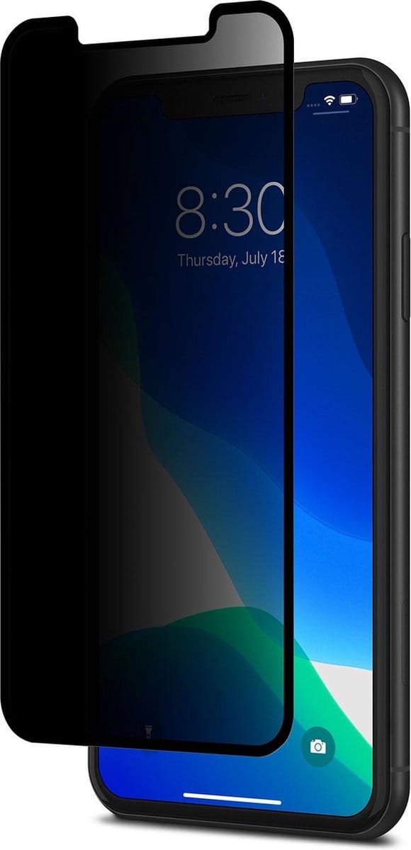LuxeBass Privacy screenprotector geschikt voor  iPhone 12 - glas scherm - bescherming