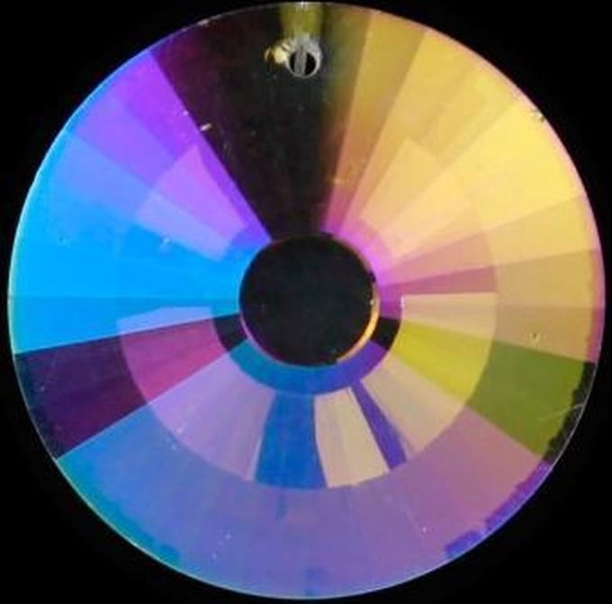 Regenboogkristal cirkel parelmoer AAA kwaliteit - 4.5 cm