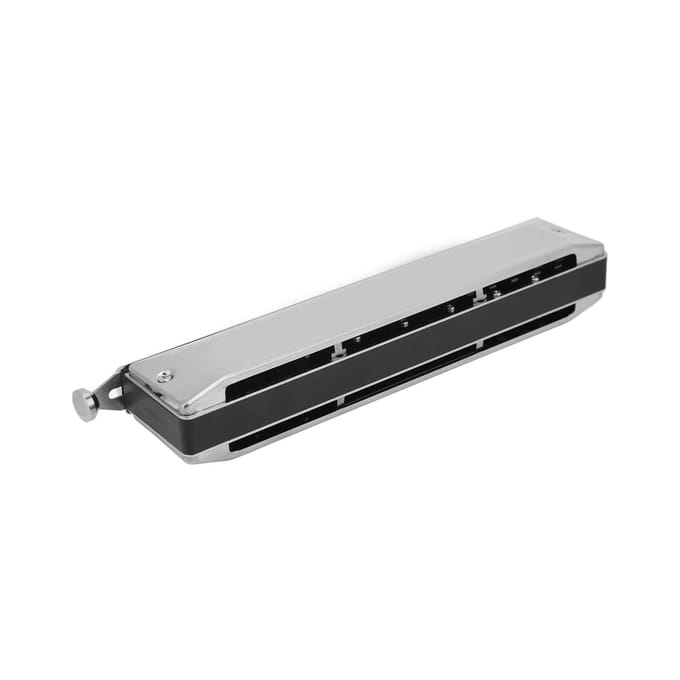 Harmonica 16 trous 64 tons, harmonica à bouche, gamme chromatique, instrument portable pour débutant white