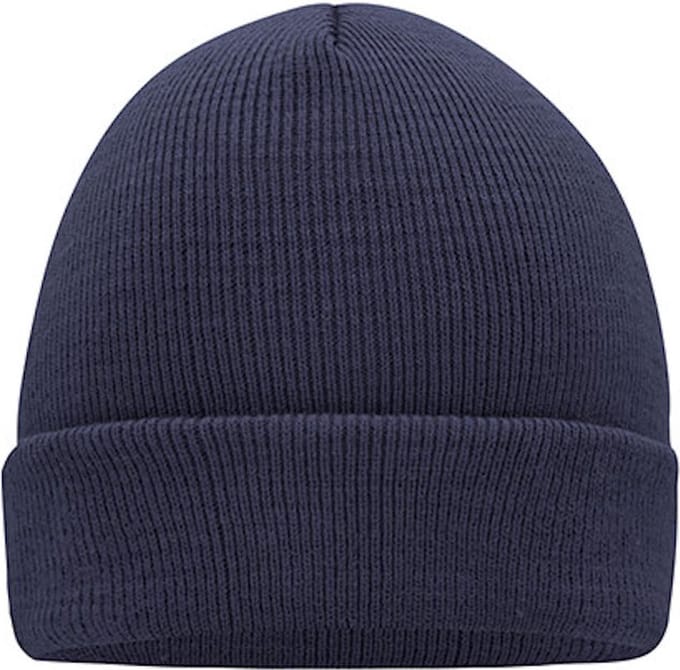 Myrtle Beach 'Knitted Cap' Beanie Navy/Blauw