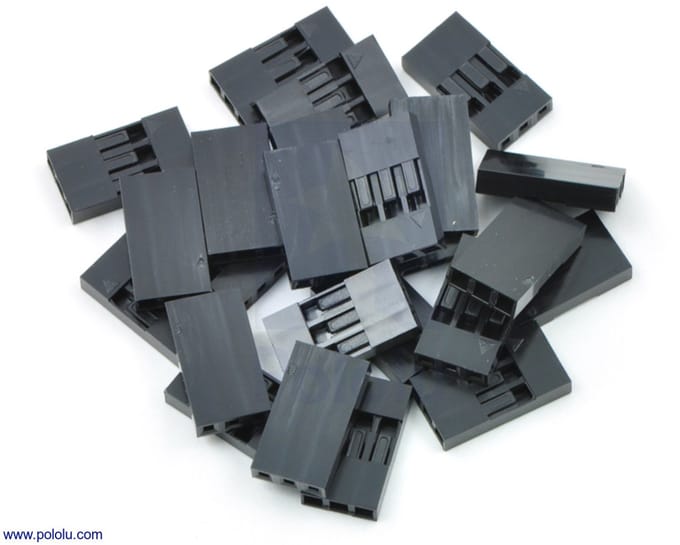 Pololu 0.1" (2.54mm) Krimpconnectorbehuizing: 1x3-Pin 25-Pack Pololu-1902
