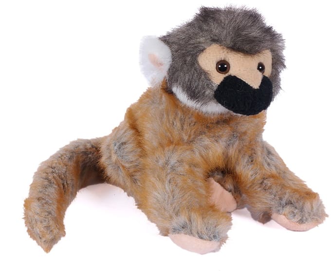PIA Soft Toys - Pluche Knuffeldier Doodshoofdaapje - 19 cm