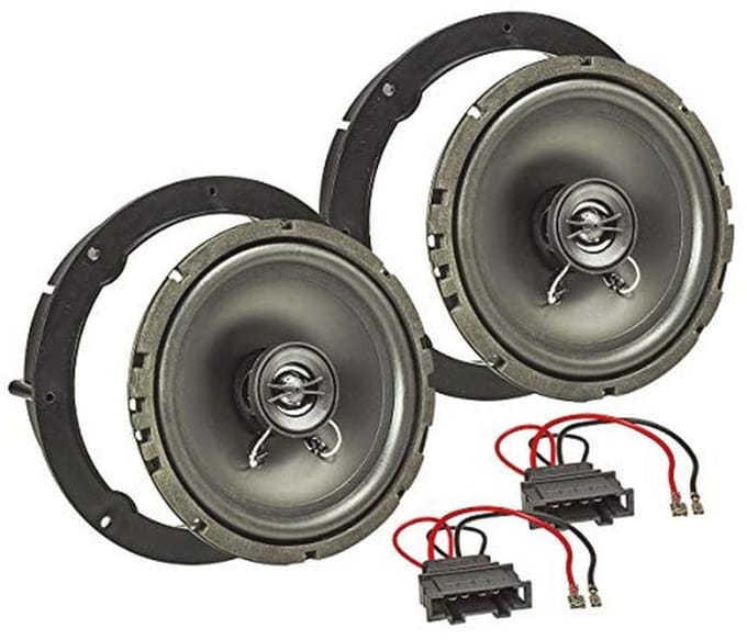 Luidsprekerinstallatieset - Auto audio - Auto geluid - 165mm coaxiaal - 100 Watt - Zwart