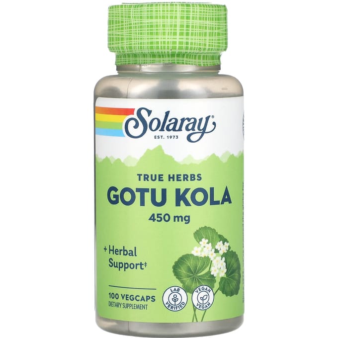 True Herbs, Gotu Kola, 450Mg, 100 Veggie Capsules