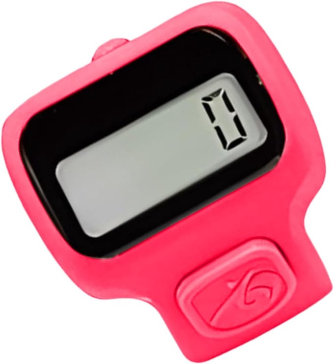 Digitale Telteller - Ring Telteller - Activiteiten Bijhouden - Verbeterde Precisie - 35x25cm - Rood