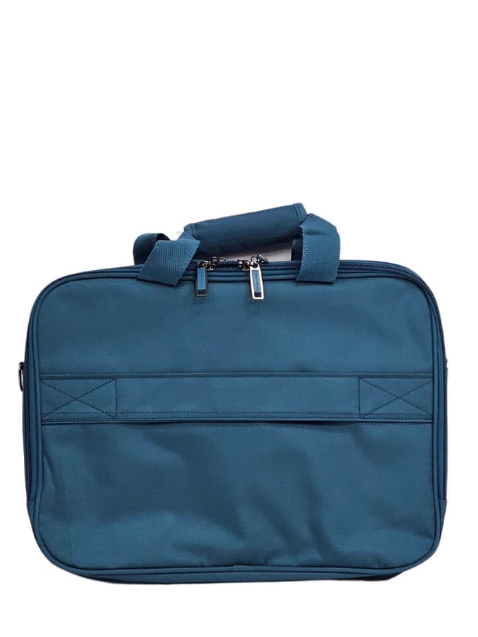 Lichtgewicht blauwgroen laptoptas