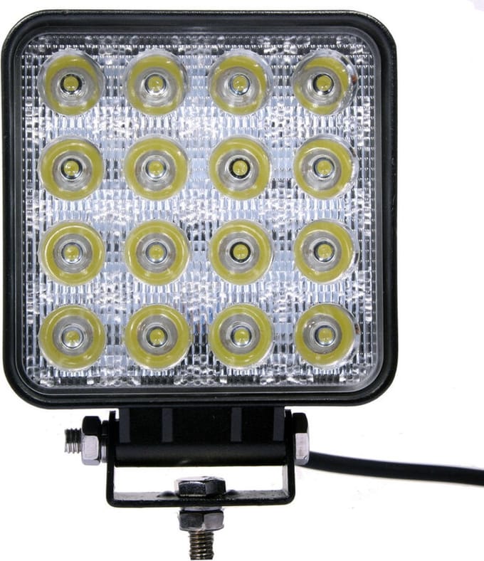 48 Watt LED Werklamp Vierkant 12-24 Volt
