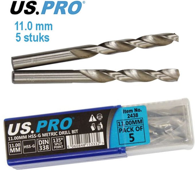 Metaal boren HSS-G 11.0 mm (5 stuks)