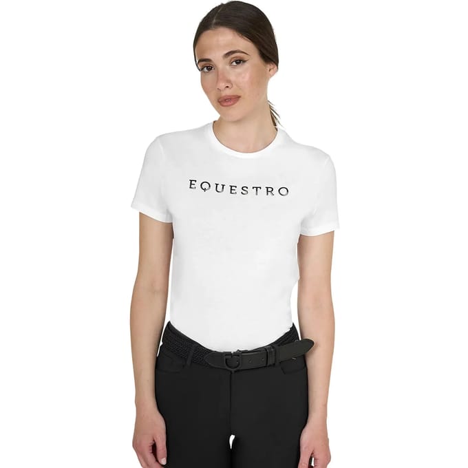 T-shirt dames Equestro Logo Lamina