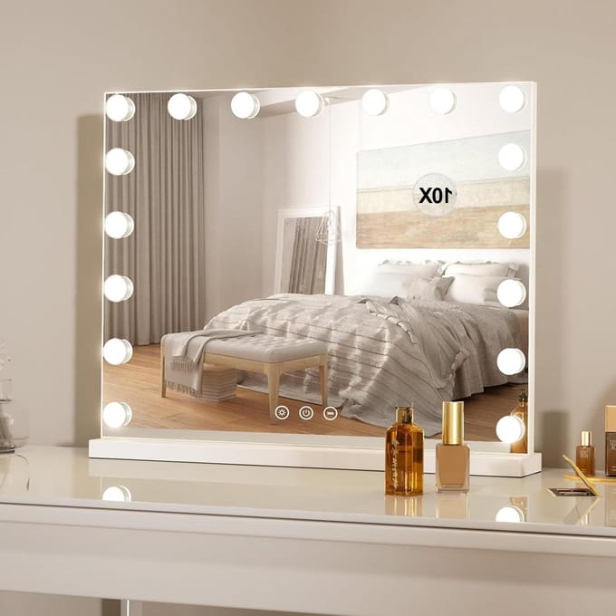 Hollywood spiegel met verlichting - Make-up spiegel met dimbare LED-verlichting
