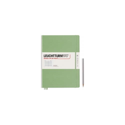 Leuchtturm1917 notitieboek master slim a4+ gelinieerd sage groen